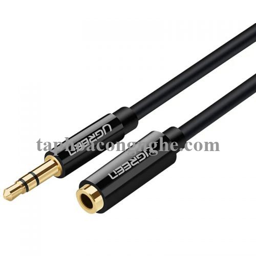 Ugreen 30707 0.5M màu Đen Cáp âm thanh 3.5mm nối dài AV124 30030707